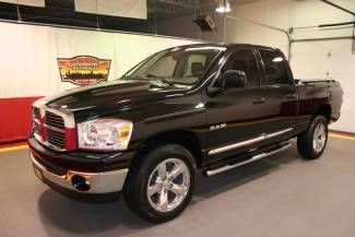 2008 dodge ram quad cab slt big horn heated leather sunroof navigation black