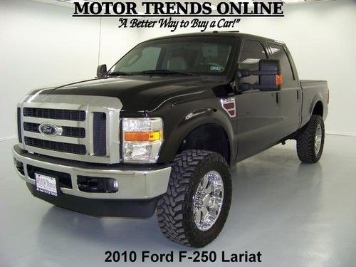 4x4 fx4 lariat diesel navigation chrome wheels rearcam dvd 2010 ford f250 38k