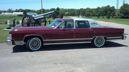 1979 lincoln town car 20k, survivor 100% original unrestored custom order color