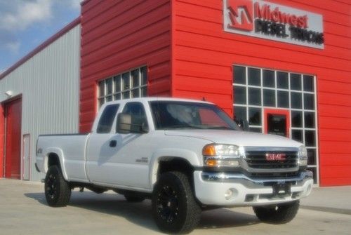 2006 gmc sierra 3500 srw slt ext cab 6.6l duramax diesel 4x4 auto trans