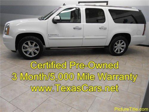 07 denali xl awd gps/nav tv/dvd heat seats certified warranty we finance!!