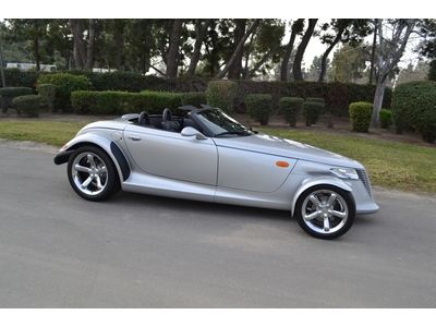 01 plymouth prowler, supercharged, siler with black interior, only 650 miles