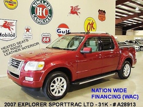 2007 explorer sport trac limited,rwd,htd lth,bed cover,18in whls,31k,we finance!