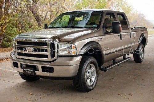 2005 ford f350 lariat 4x4 1 owner diesel leather heated mirrors clean carfax