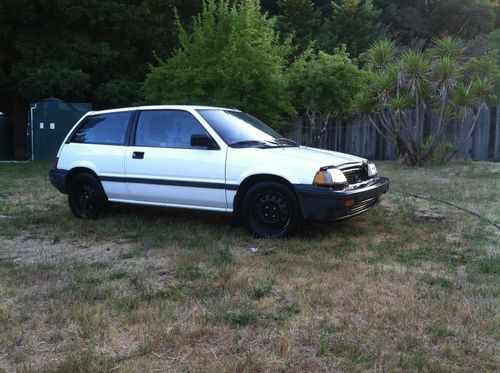 1987 honda civic dx 1500 2dr hatchback wagon manual 5spd 186k runs well 42mpg