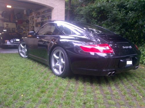 Black with tan interior.  2007 porsche 911 targa 4s coupe 2-door 3.8l