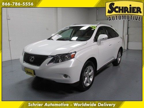 2010 lexus rx 350 awd white luggage rack warranty back up cam