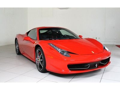 7 year maint plan ferrari approved cpo 458 italia, rosso scuderia/ nero