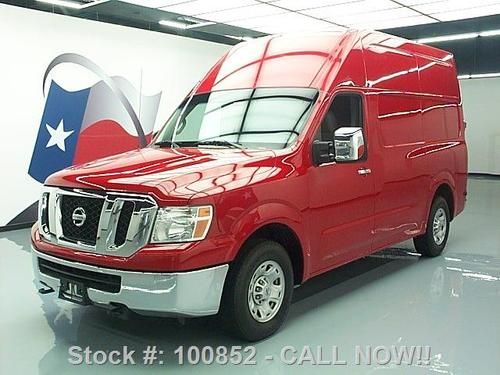 2012 nissan nv 3500hd hi-roof navigation rear cam 70k texas direct auto