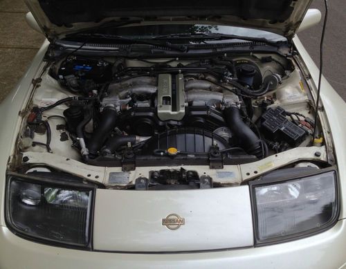 NISSAN 300ZX CONVERTIBLE ROADSTER WHITE WITH BLACK LEATHER VERY CLEAN AUTOMATIC!, image 5