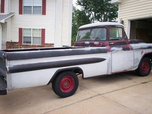 1959 chevy apache deluxe long bed truck rebuilt with lots of extras