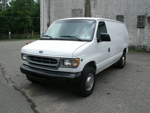 2002 ford e-350 e350 f350 econoline diesel turbo cargo van 7.3l no reserve