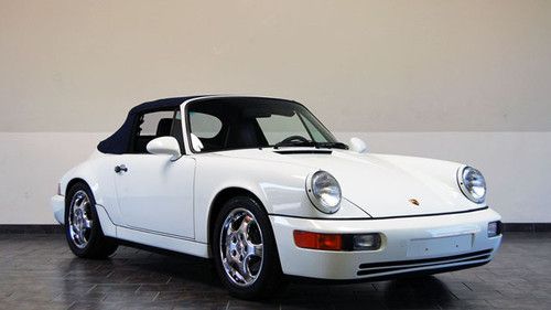 1990 porsche 964 cabriolet - grand prix white