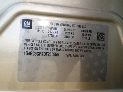 2013 BUICK LACROSSE LEATHER NAV REPAIRABLE LIGHT DAMAGE REBUILDABE SALVAGE TITLE, US $22,500.00, image 50