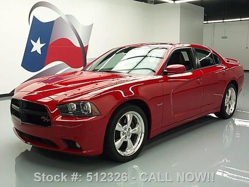 2011 dodge charger r/t plus hemi sunroof nav 20's 31k! texas direct auto