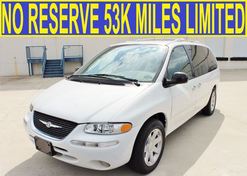 No reserve 53k miles 1 owner limited leather pearl 01 02 03 04 05 grand caravan