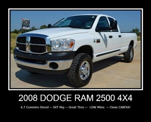 4x4 cummins turbo diesel -- 2 owners -- sxt pkg -- new tires -- clean carfax!