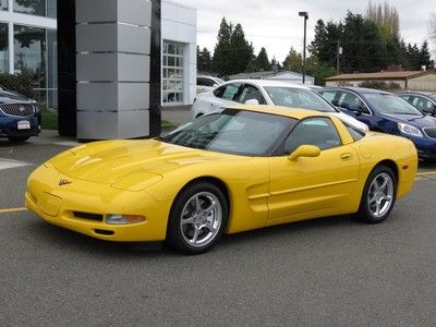 2004 chevrolet corvette coupe beautiful bright yellow paint spotless ,financing