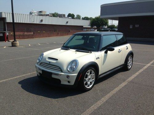 2006 mini cooper s supercharged panoramic roof excellent-sharp white  no reserve