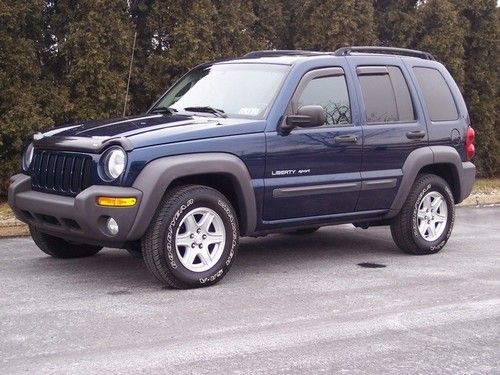 2003 jeep liberty sport  4x4, loaded, sunroof, low miles, warranty, mint