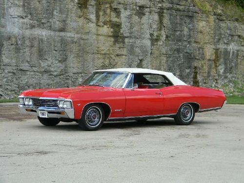 1967 chevrolet ss impala convertible real super sport rare options