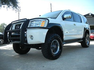 05 nissan armada le 4x4~flares~brushguard~lifted~mud terrains~carfax 1 owner!!