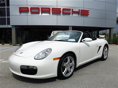 2007 porsche boxster 2.7l. cpo. manual trans. carrera white. call 239.225.7601!!