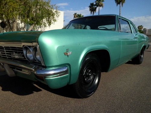 1966 chevrolet bel air 2 door post la built 327 4bl fully loaded &amp; no reserve.