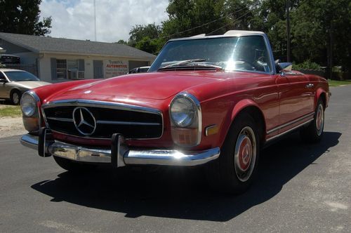 1969 mercedes benz 280sl hardtop/soft-top automatic