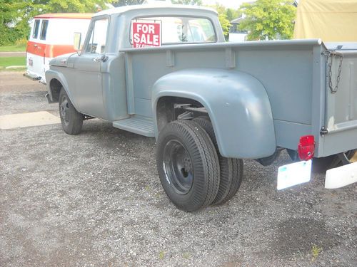 1962 f-350, duel wheel, project, rat rod, vintage, 9 foot box, rare