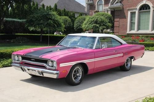 1970 plymouth gtx 440 6 pack panther pink 4 speed rare