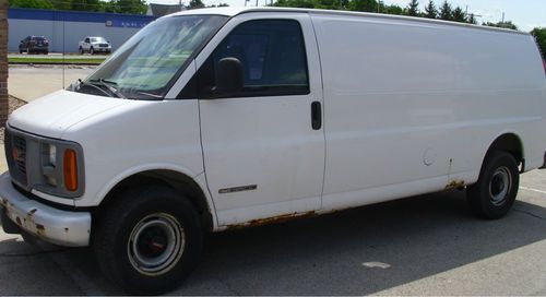 1999 gmc 3500 savana extended cargo van v8 5.7 liter gas