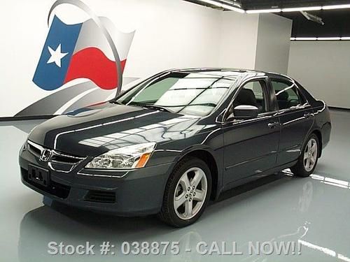 2006 honda accord ex v6 sedan 6-spd sunroof leather 56k texas direct auto