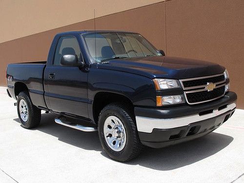 07 chevy silverado k1500 4x4 4.8l v8 regular cab short bed 6 seater 1owner 17"