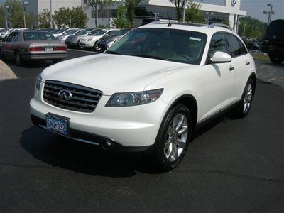 2006 fx35 awd touring / sport / tech pkgs, navigation, white/tan, 72282 miles