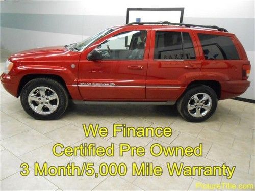 04 grand cherokee overland 4x4 gps navi leather sunroof finance texas