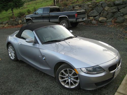 2006 bmw z4 3.0i, silver, low miles!