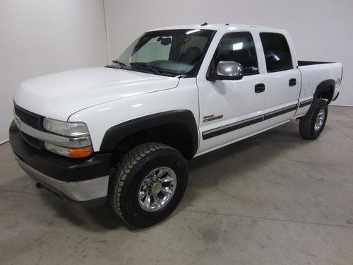 02 chevy silverado 2500 duramax turbo diesel 4x4 crew short auto 1 owner 80+pix