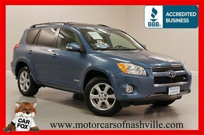 7-days *no reserve* '10 rav4 4wd limited leather nab jbl roof warranty carfax