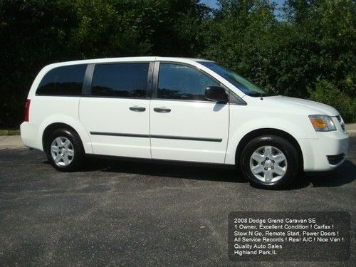 2008 DODGE GRAND CARAVAN SE 1OWNER STOW N GO CD/iPOD CARFAX POWER SLIDING DOORS, US $6,975.01, image 2
