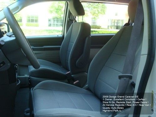 2008 DODGE GRAND CARAVAN SE 1OWNER STOW N GO CD/iPOD CARFAX POWER SLIDING DOORS, US $6,975.01, image 5