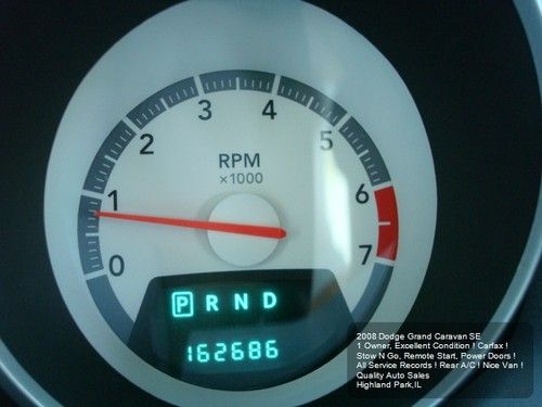 2008 DODGE GRAND CARAVAN SE 1OWNER STOW N GO CD/iPOD CARFAX POWER SLIDING DOORS, US $6,975.01, image 21