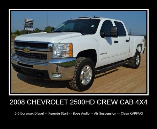 4x4 duramax diesel -- rear air suspension -- remote start -- clean carfax!