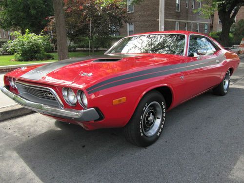 1973 challenger r/t 440 magnum 375hp rallye red high options restored!