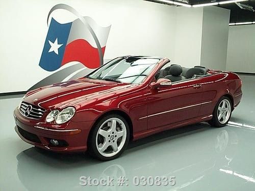 2004 mercedes-benz clk500 cabriolet vent seats nav 59k texas direct auto