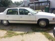 1996, cadillac, deville, clean, white, cheap,