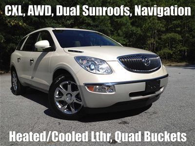 One owner dual sunroof navigation heated cooled leather quad buckets cxl awd