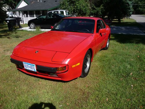 1984 porsche 944 red w/ black interior no reserve