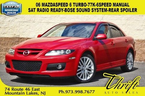 06 mazdaspeed 6 turbo-77k-6speed manual-sat radio ready-bose sound system