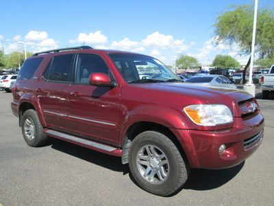 2007 4x4 4wd red v8 leather sunroof 3rd row miles:78k suv